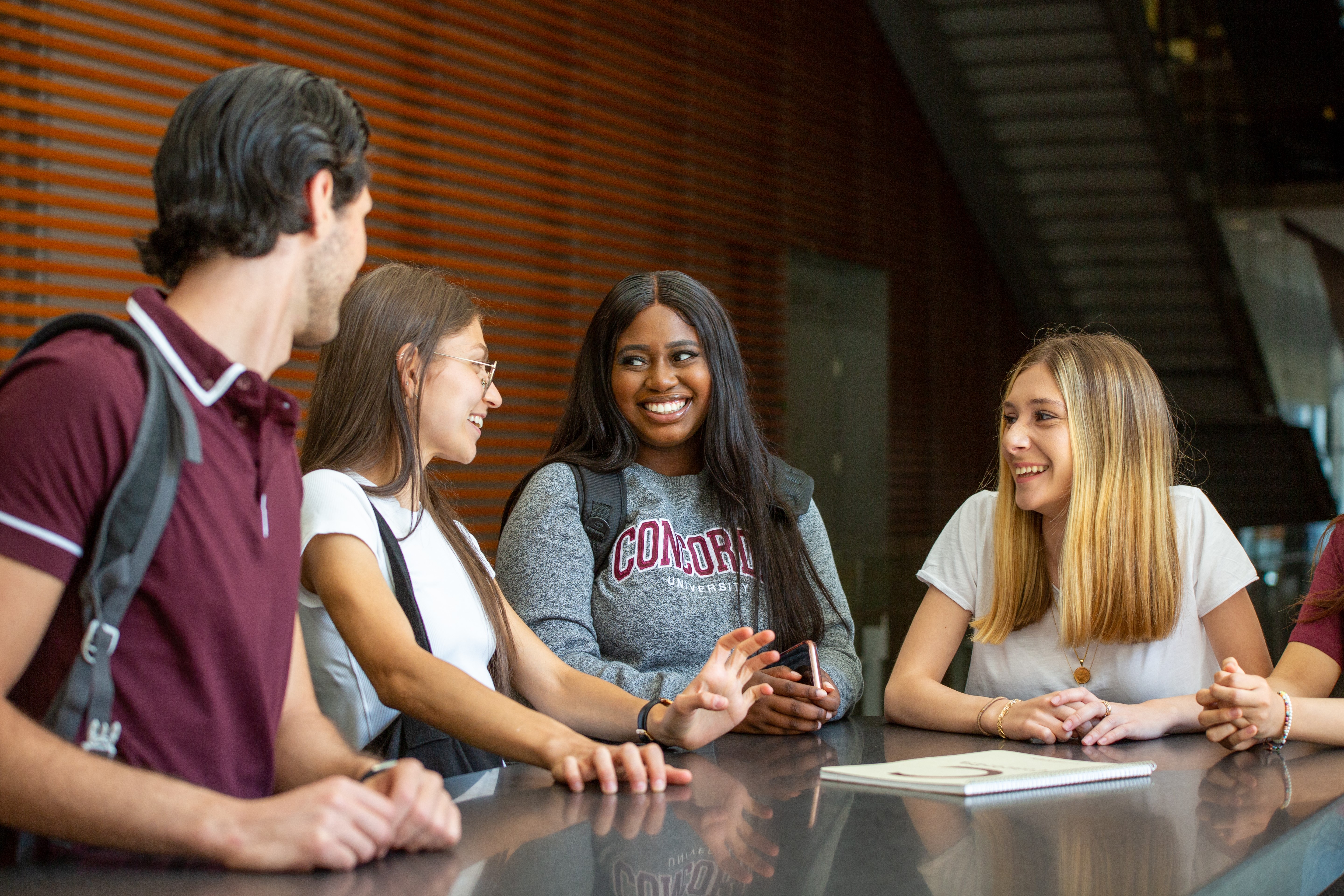 Concordia Students in conversation